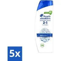 Head & shoulders 5 x Shampoo 2-en-1 Anti-pellicules Classic , 400 ml - Pack économique - 5 pièces
