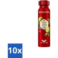 Old Spice 10 vaporisateurs deodeurants Citron - 150 ml - Pack économique - 10 pièces