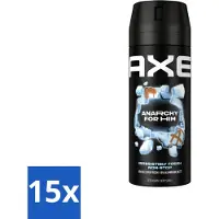 Axe Ax Déodorant Vaporisateur Corps Anarchy for Him, 150 ml - Pack avantage - 15 pièces