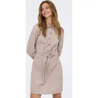 ONLY Robe-chemise 'ONLNESSA' mastic