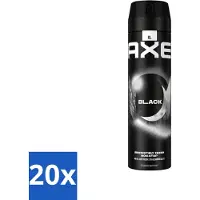Axe Déodorant corporel noir 200 ml - Pack économique - 20 pièces