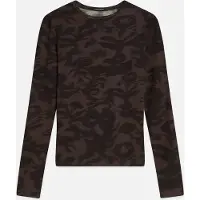 Scotch & Soda U9b01752t Long Sleeve T-shirt Marron L Femme