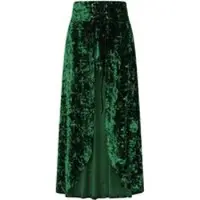Banned Jupe longue Gothic de - Sanctum Velvet SKIRT - XS - XXL - pour Femme - vert - Taille XL