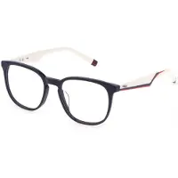 FILA Lunettes uni VFI454 0D82, couleur bleue, modèle PIENO, dimensions 53/18/145