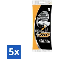 BIC - Lames de rasoir - Métal - Lame simple - Lames jetables - 5 lames de rasoir - Pack avantage - 5 pièces