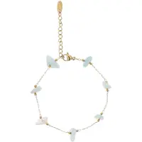 GRASSLAND Bracelet bleu / or / blanc cassé