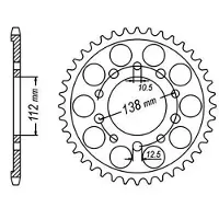 Sifam - Couronne 41 Dents Racing Acier Pas 520 Yzf 600 R6 98-02 Pas520/Z41