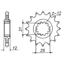 Sifam Pignon Husaberg/Hva 125 Wr 84-90 #14 Dents