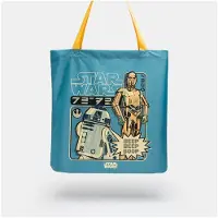 OrbitKey Star Wars - Foldable Tote Bag - C-3PO & R2-D2, Multicolore