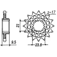 Sifam Pignon Honda 250 Cr 1988-2004 #15 Dents