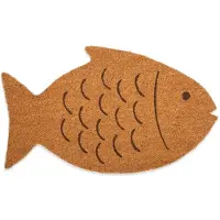 Kikkerland Paillasson Fish Coir 29.5 X 17.75 X 0.5