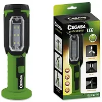 Cegasa Lampe De Poche Professional Led 3 Led Panels And Front Light 3 Lighting Modes Operates On 3 Aaa Batteries