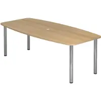 Hjh OFFICE PRO VKT22C/E Konferenzt.Chrom 220cm eiche