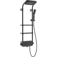 Mexen Ensemble de douche extérieur Dazz avec pomme de douche et robinet, noir- 78107-70