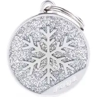 My Family Médaille Pour Animaux Rogz Circle Snowflake
