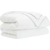 vidaXL Couette toutes saisons blanche 260 x 220 cm en fibre de bambou
