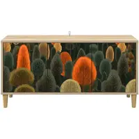 vidaXL Meuble TV ZAANDAM, 102 x 33 x 50 cm, panneaux de particules imitation bois Sonoma