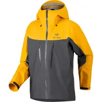 Arc'teryx - Veste en GORE-TEX&reg; PRO - Alpha Jkt M Larch Dk Grey - Taille L - Jaune