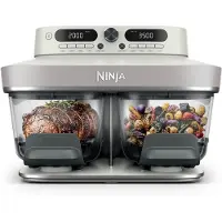 Ninja Friteuse sans huile Crispi DualZone 8-en-1 DD102EUIV2 contenant en verre Beige