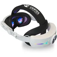 VORTEX VR Courroie de tête Courroie Elite avec batterie 8000 mAh pour Quest 3S & Quest 3