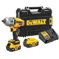 DeWalt DCF900P2T-QW - Clé à chocs sans fil 1/2 pouce, 18V, moteur sans balais, 1396 Nm, 2 batteries 5,0Ah, coffret