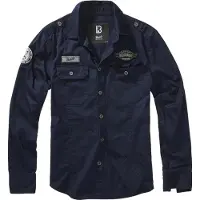 Brandit Chemise 'Luis' marine / gris