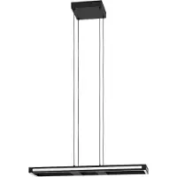 Eglo connect.z Smart-Home LED Suspension Salvilanias-Z, lampe à suspension métallique, ZigBee, app etvocale Alexa, CCT, dimmable, noir, 77 cm