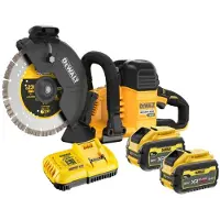 DeWalt Découpeuse à béton Ø230mm 54V DCS691X1-QW Brushless avec 2 batteries 9,0 Ah