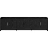 vidaXL Meuble TV 168 x 33 x 47 cm en aggloméré chêne noir