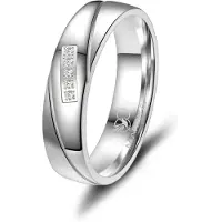 MARRYA Bague 'SI-09 Ehering aus Silber' argent