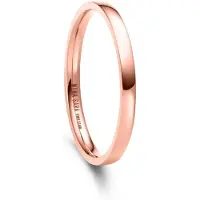 MARRYA Bague 'NS-03 Ehering aus Edelstahl' or rose