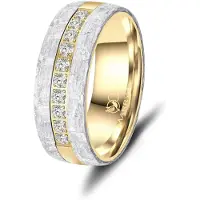 MARRYA Bague 'CA-22 Eheringe aus Carbon' or