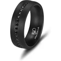 MARRYA Bague 'CA-01 Ehering aus Carbon + Edelstahl - "Schwarz"' anthracite