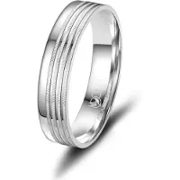 MARRYA Bague 'SI-03 Ehering aus Silber' gris argenté