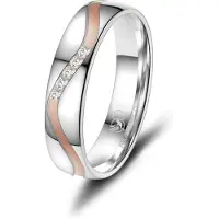 MARRYA Bague 'SI-28 Ehering aus Silber' argent