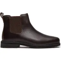 Timberland pour homme. TB0A42PGW011 Bottines Chelsea Stormbucks en cuir marron foncé (42), Plat, Aucun, Casuel