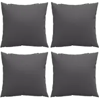 vidaXL Coussins de canapé lot de 4 anthracite 50x50 cm tissu