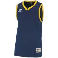 Errea T-Shirt fonctionnel 'CALIFORNIA' bleu marine / jaune / blanc