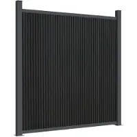 vidaXL Élément de clôture Gris 1045x186 cm WPC