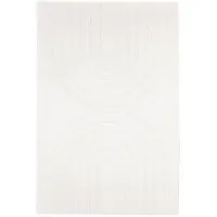 FRAAI Tapis doux à poils longs | Carvy Arches Crème | 140x200cm | Crème | Polyester | Rectangulaire