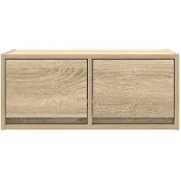vidaXL Armoires TV 2 pcs. chêne Sonoma 60x31x25,5 cm Matériau bois
