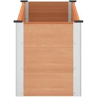 vidaXL , jardinière surélevée, couleur marron, 150 x 50 x 54 cm, en WPC et aluminium