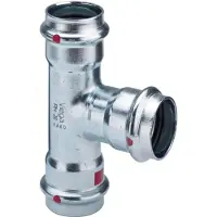 Viega Prestabo Té 22x15x15 mm de ulegeret stål SC-contur (Connexion en T)