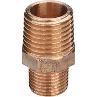 Viega 3245 - Réduction mamelon mâle 3245 1 x 1/2 bronze