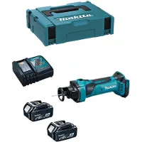 Makita DCO 180 RMJ Affleureuse plaque de plâtre 18V avec boîtier MAKPAC + 2 x Batteires 5,0 Ah + Chargeur