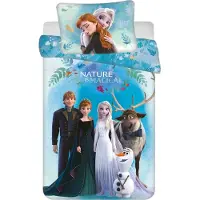 Jerry Fabrics Draps de lit d'enfant Ice Kingdom Blue 03 baby Coton, 100/135, 40/60 cm