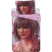 Jerry Fabrics Lin inclus Swiftie - Taylor Swift Coton, 140/200, 70/90 cm