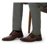 Manfield Chaussure à lacets marron