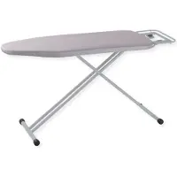 Sensahome Planche à repasser - Table de repassage pliante avec support de fer - 120×38cm - Gris clair