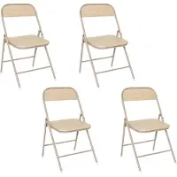 Home Deco Factory Lot de 4 Chaises - - Terra Nova - Pliante - Multicolore